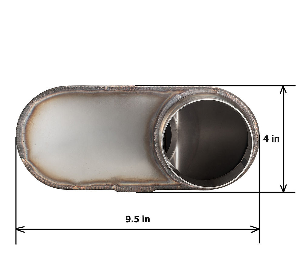 Thumbnail: Muffler 3" Offset In / 3" Offset Out Moderate Sound Original Color