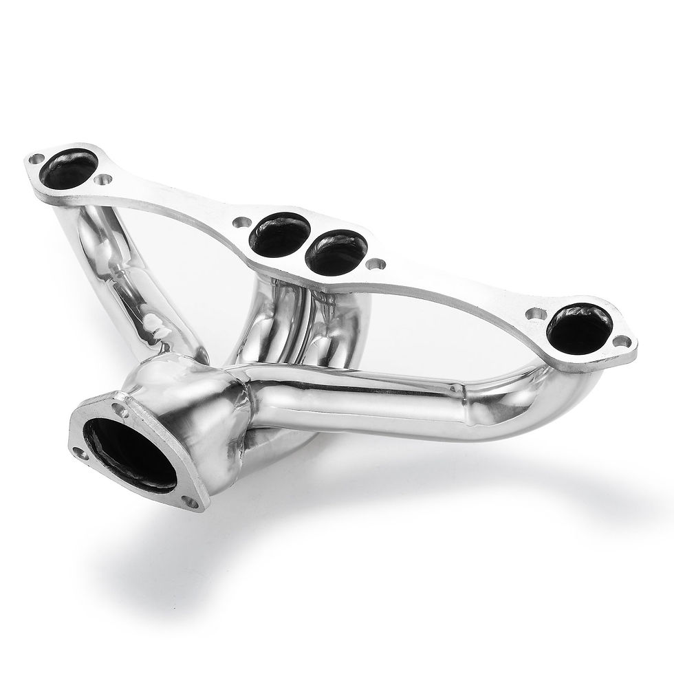 Thumbnail: Exhaust Headers For CHEVY SBC SMALL BLOCK V8 HUGGER SHORTY STAINLESS STEEL T304
