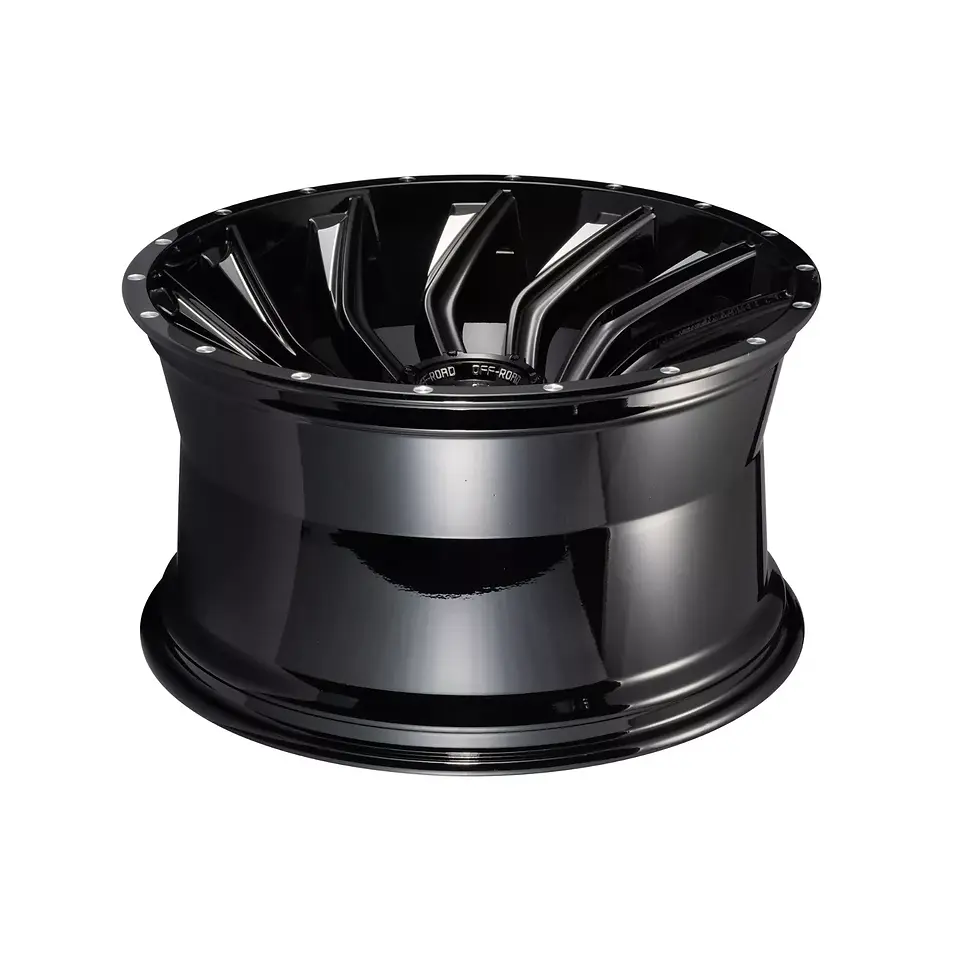Thumbnail: 22 X 12 In Gloss Black Milling Wheels Rim 5x135 / 5x139.7 Wheel ET -44 CB 110