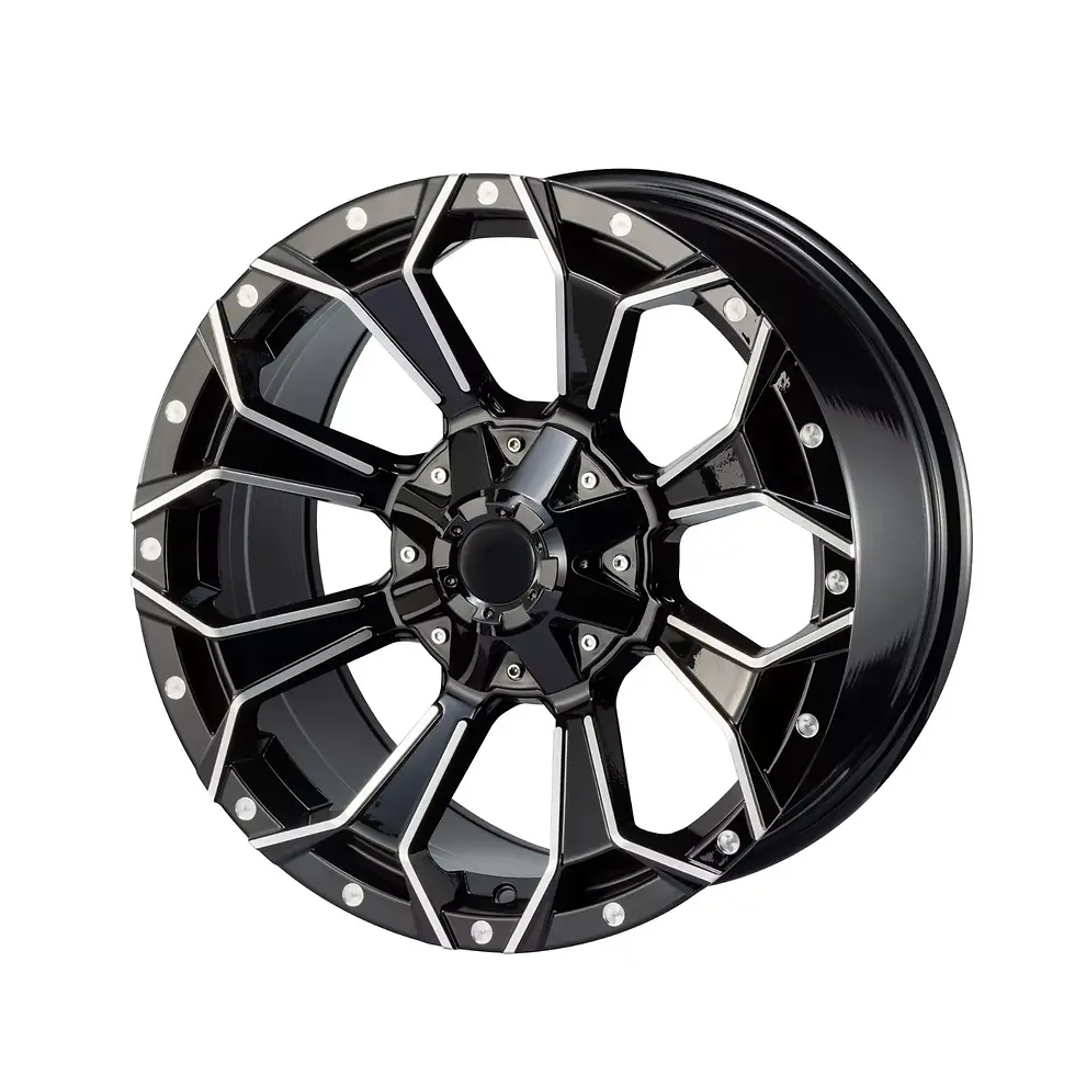 Thumbnail: 18 X 9 Inch Black Alloy Wheels Rim PCD 12x114.3-120 ET 0mm CB 66.1