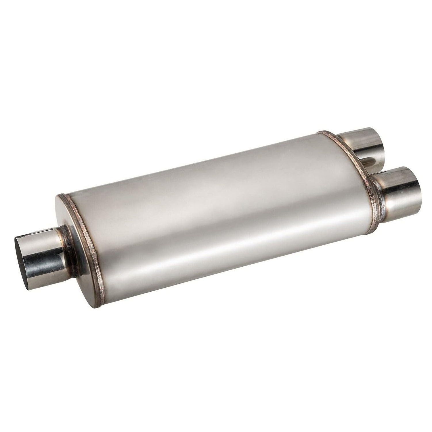 Exhaust Muffler Res 3" Center In / 2.5" Dual Out Original Color