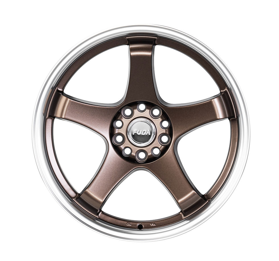 Thumbnail: 18 X 8.5 Inch Bronze Machine Lip Wheels Rim 5x112 / 5X114.3 Wheel ET 30 CB 73.1