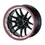 Thumbnail: 18x9 Black Machine Red Line Alloy Wheels for Trucks & SUVs - 6x139.7