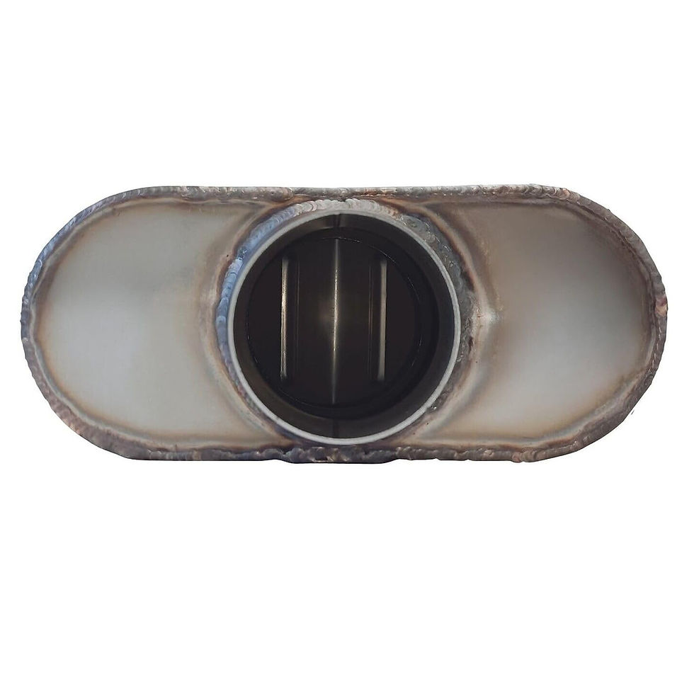 Thumbnail: Muffler 2.5" Offset In / 2.5" Center Out Moderate Sound Original Color