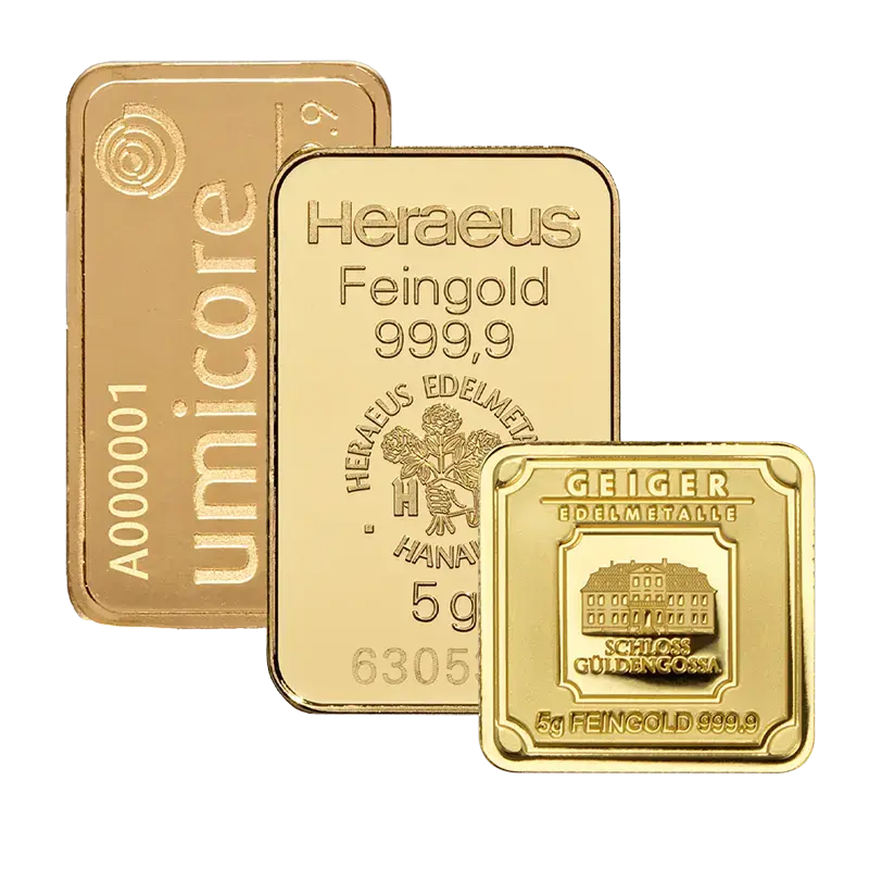 5 gram goud, divers, voorkant
