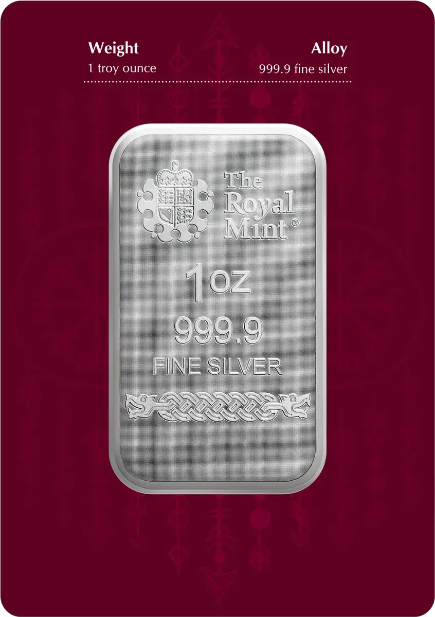 1 oz zilveren baar ‘Norse God Odin’