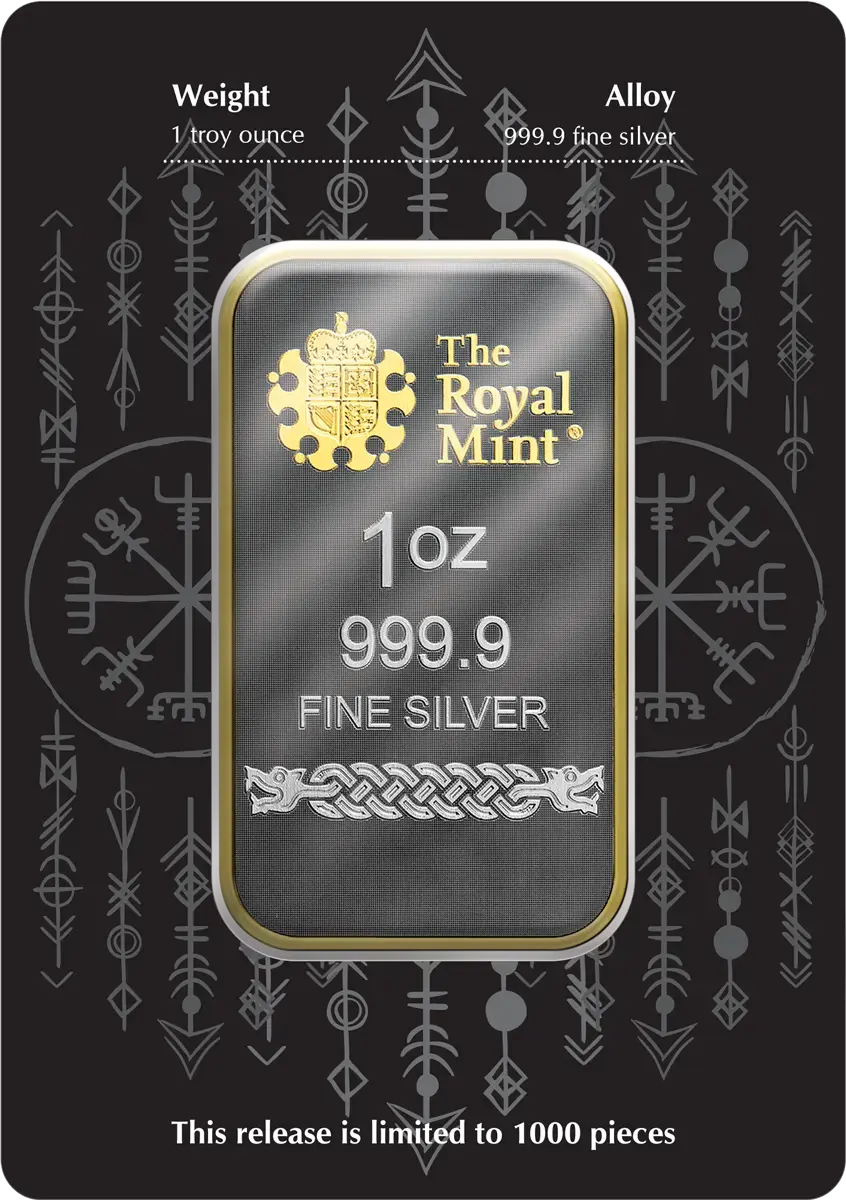 Thumbnail: 1oz Silver, Special Edition Norse God Loki, 1 ounce zilveren baar