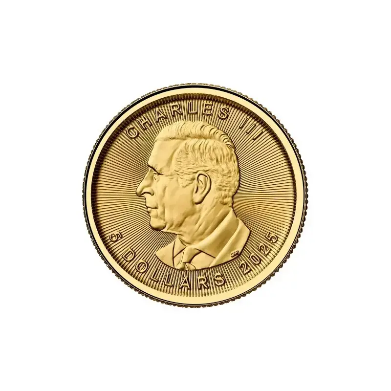 maple leave, canada, gold, 1/10 oz achterkant