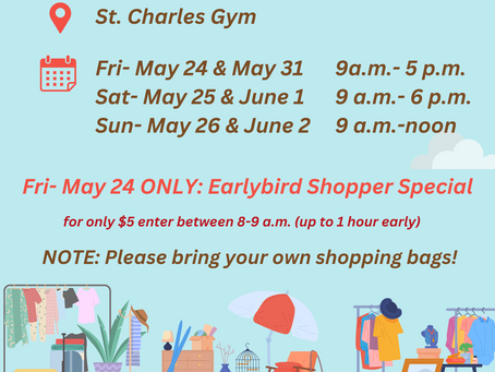 Garage Sale Starts this Friday!