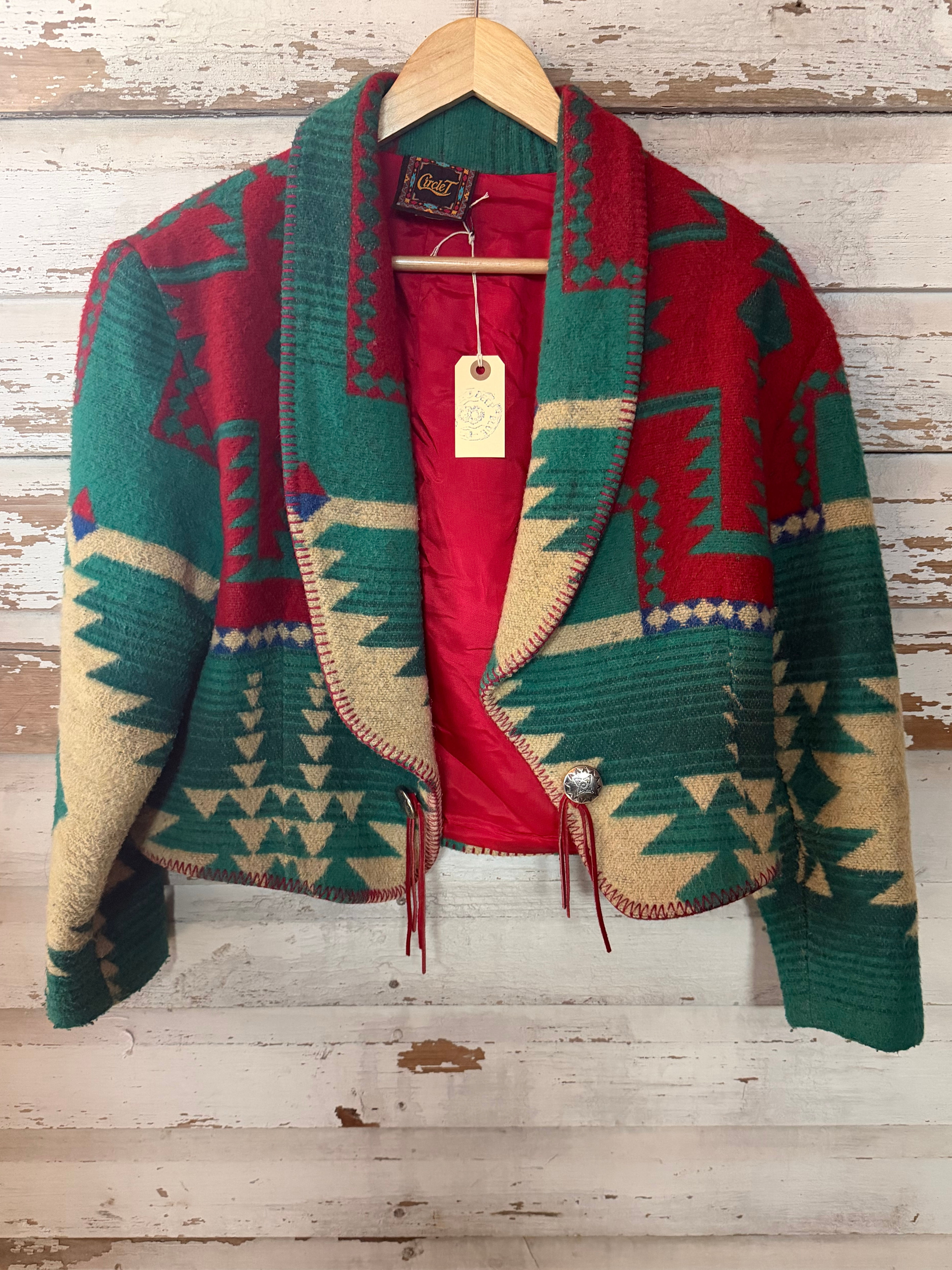 c.1990s Cropped Blanket Coat [M] 