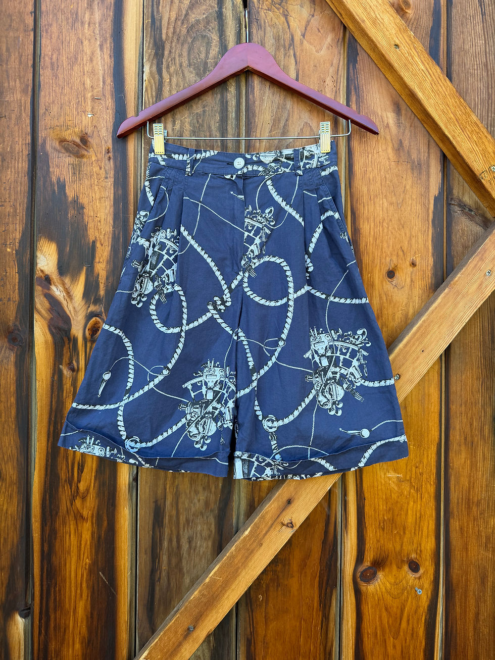 Thumbnail: c.1980s Gucci Nautical Shorts [XS] 
