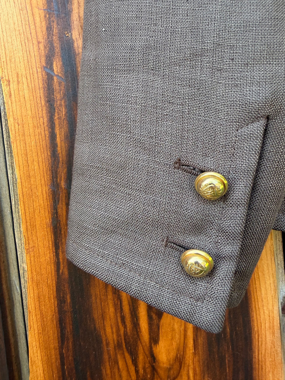 Thumbnail: c1980s Valentino Two Tone Linen Blazer [S] 