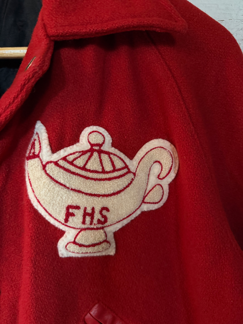 Thumbnail: c.1970s Wishing Letterman Jacket [S] 