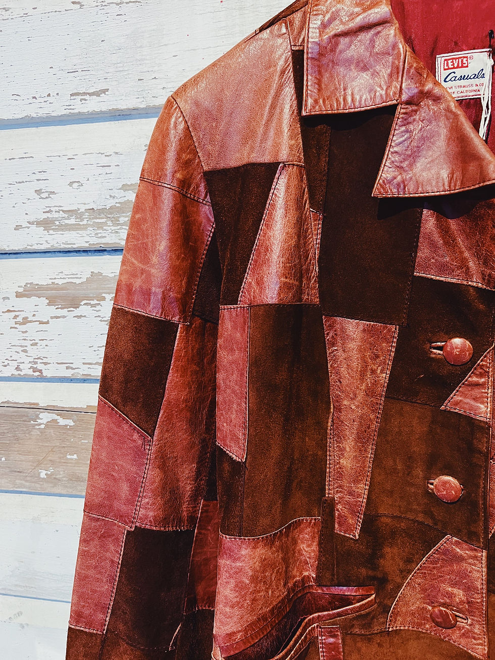 70s Levi’s USA製 vintage suède JKT c.1970s Levis Leather Suede Patchwork Jacket [M] | DBV