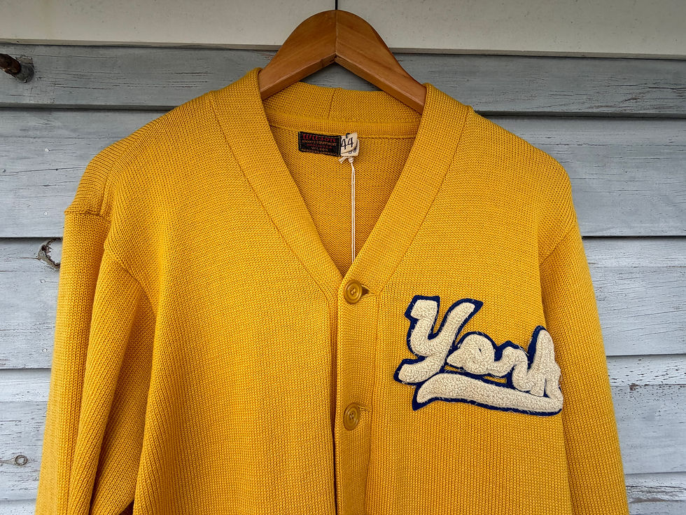 Thumbnail: c.1950s “York” Varsity Cardigan [M] 
