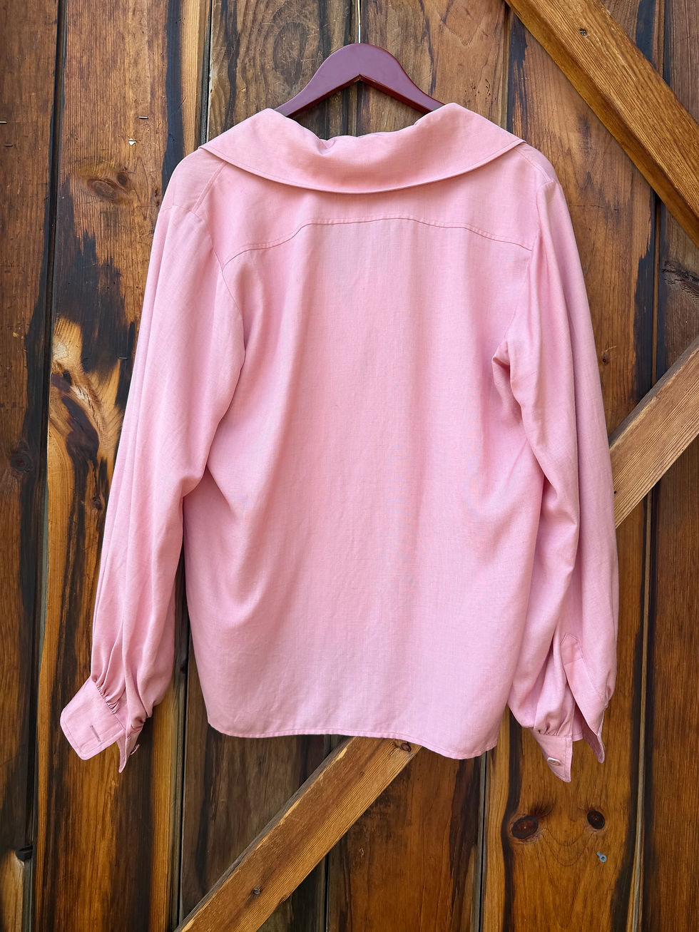 Thumbnail: c.1970s-80s Yves Saint Laurent Rive Gauche Pink Blouse [40] 