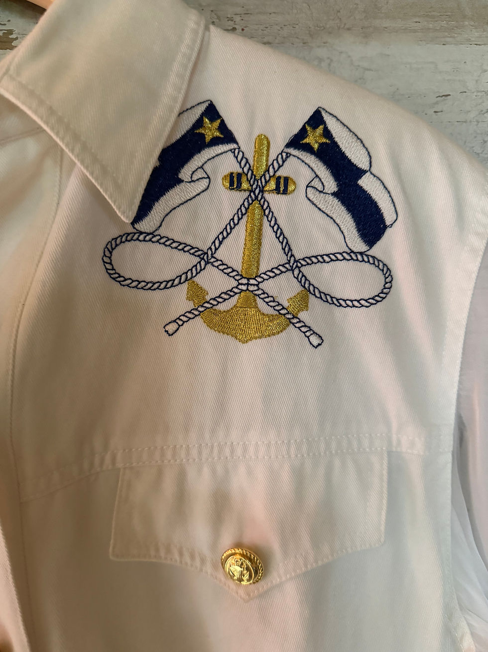 Thumbnail: c. 1990s Cache Nautical Jacket [S] 