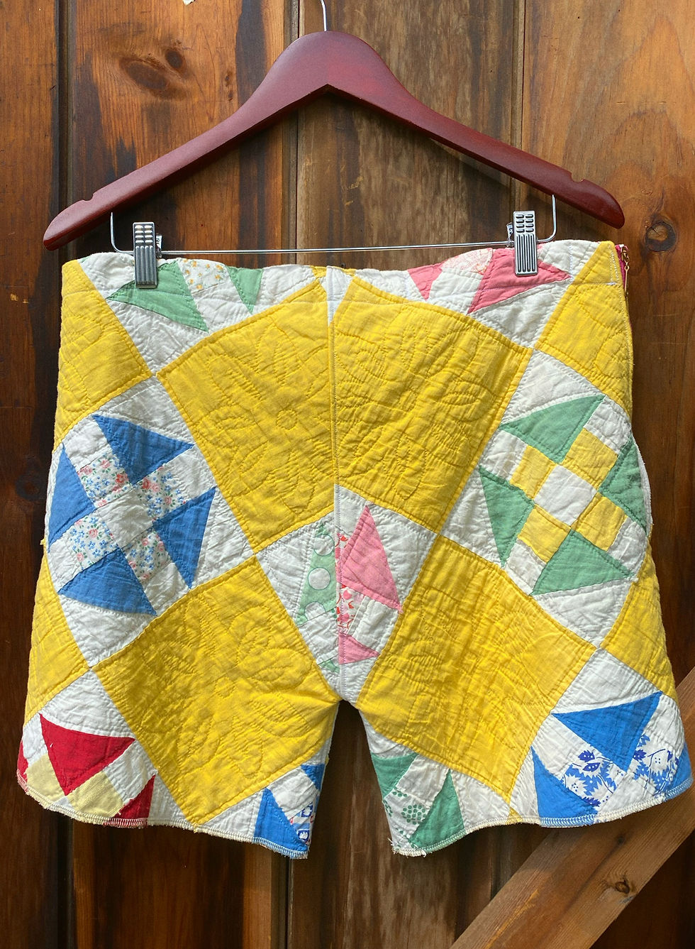 Thumbnail: Handcrafted Quilt Shorts [L] 