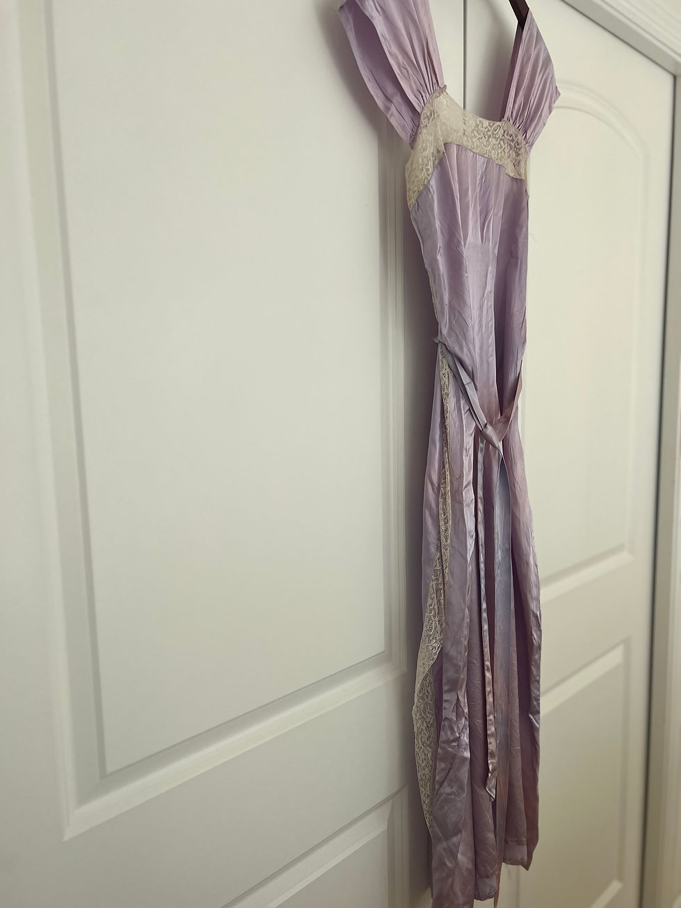 Thumbnail: c. 1940's Lilac Slip Dress [S]