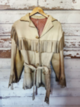 c.1960s Distressed Buckskin Fringe [S] 