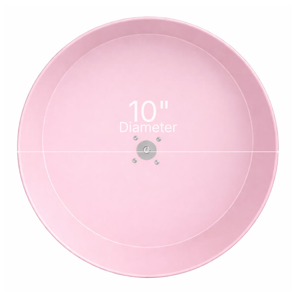 Thumbnail: Metal Exercise Wheel - PALE PINK