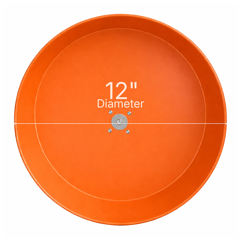 Thumbnail: Metal Exercise Wheel - ORANGE