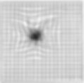 Amsler grid showing visual distortion