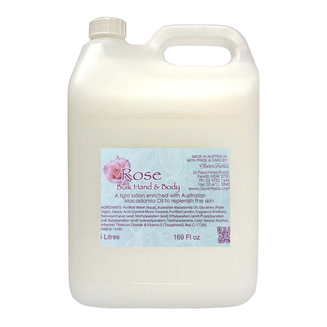Bulk 5L Hand & Body Lotion Rose