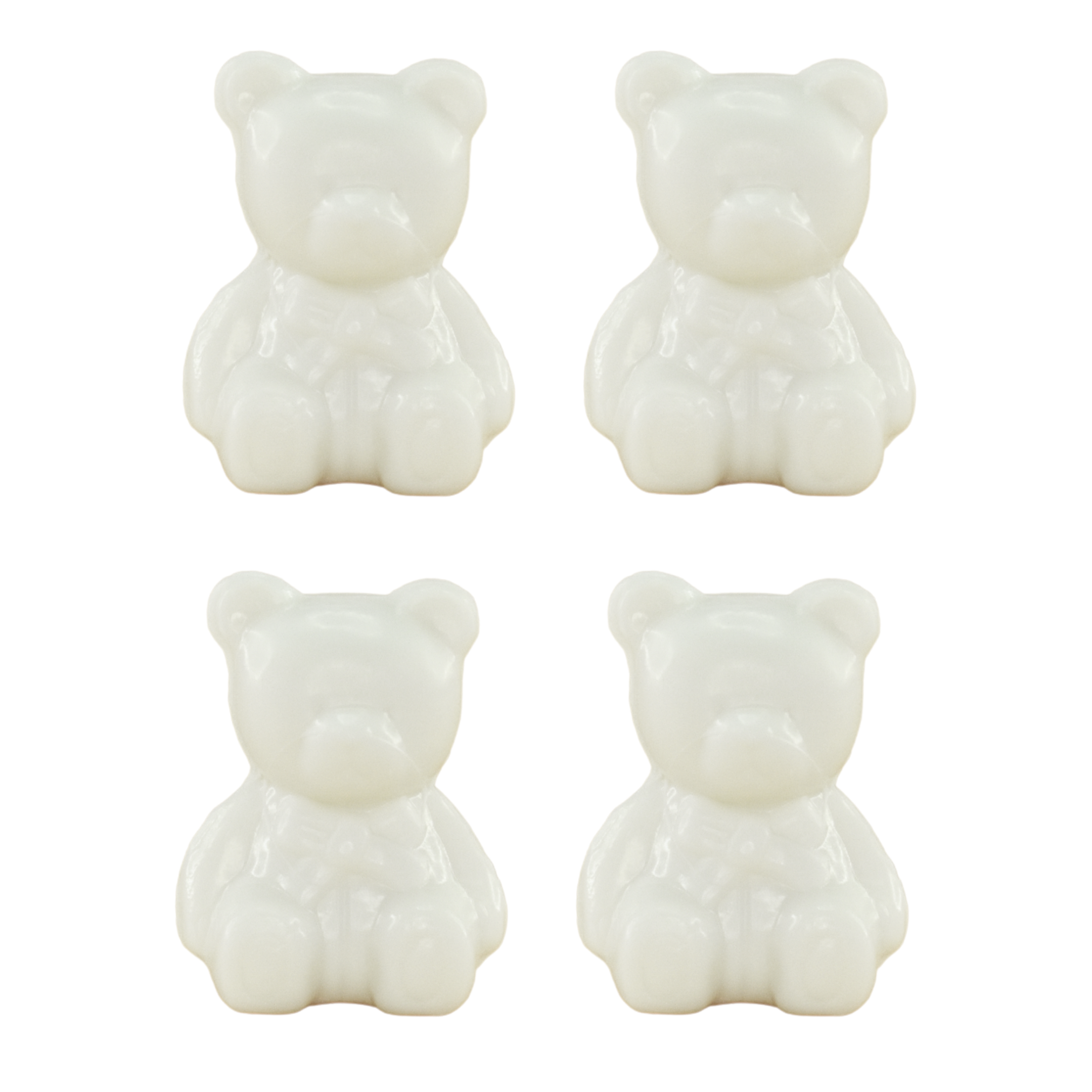 White Timothy Teddy Soap 26g - 4/Pack