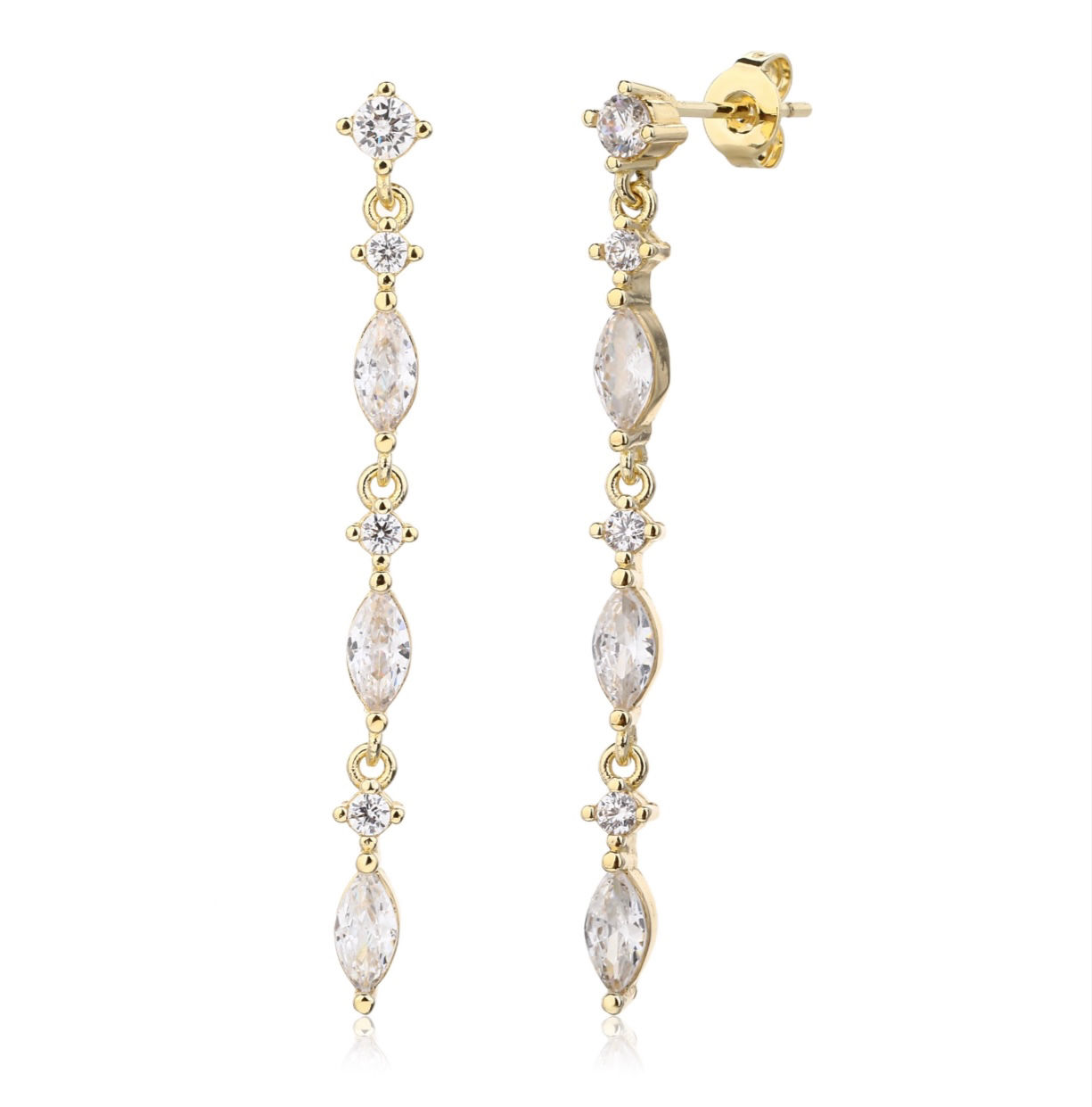 עגיל יחיד DIN | GOLD PLATE 