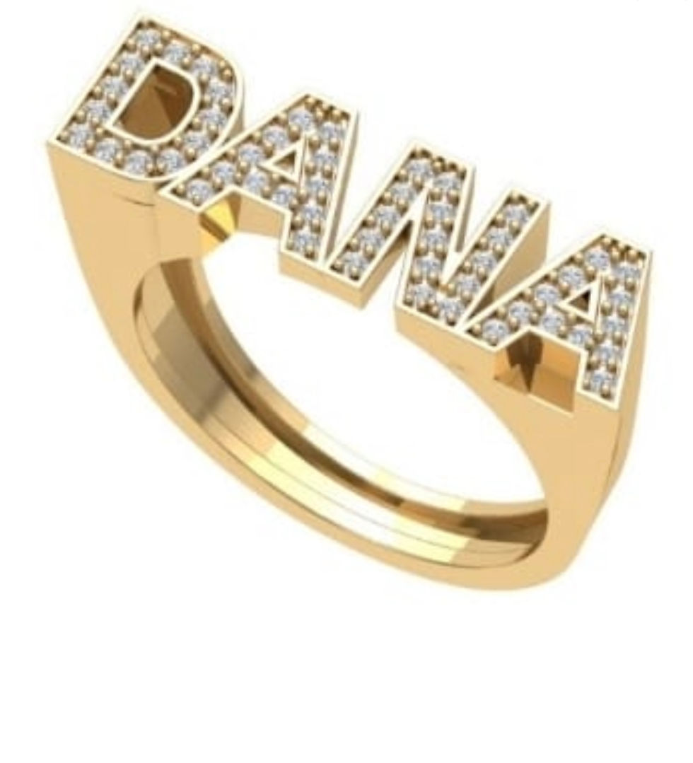 תמונה ממוזערת: NAME RING |  GOLD 14K