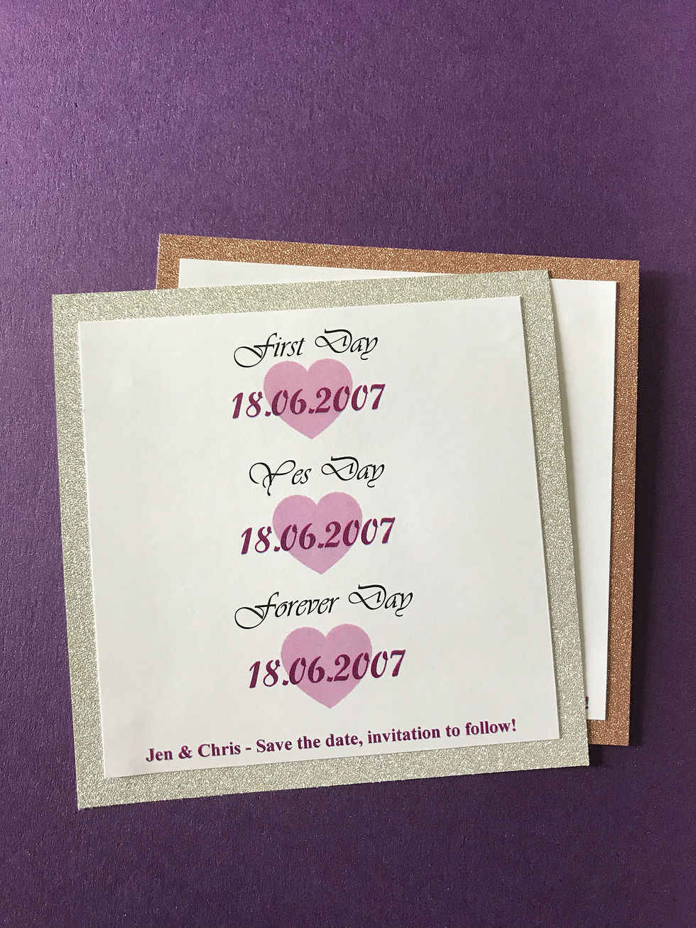 ‘Yes Forever’ magnetic save the date