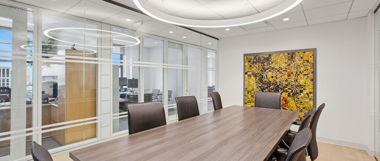 Conference room at 515 Madison / Kensico Office with curated finishes