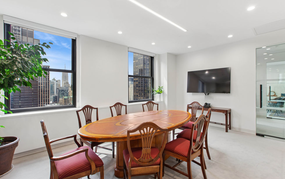 Wells Hill Partners office lounge design interior architecture Midtown Manhattan by Re: Design Architects