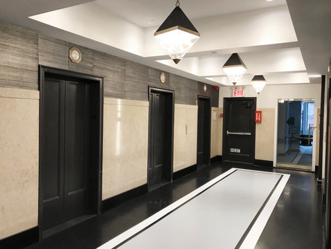 elevator lobby redesign black
