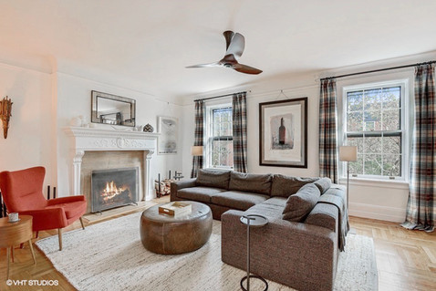 cozy fireplace red chair