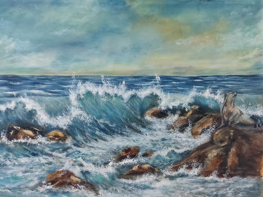oceanlife, waves, meer, wellen, contemporyart,