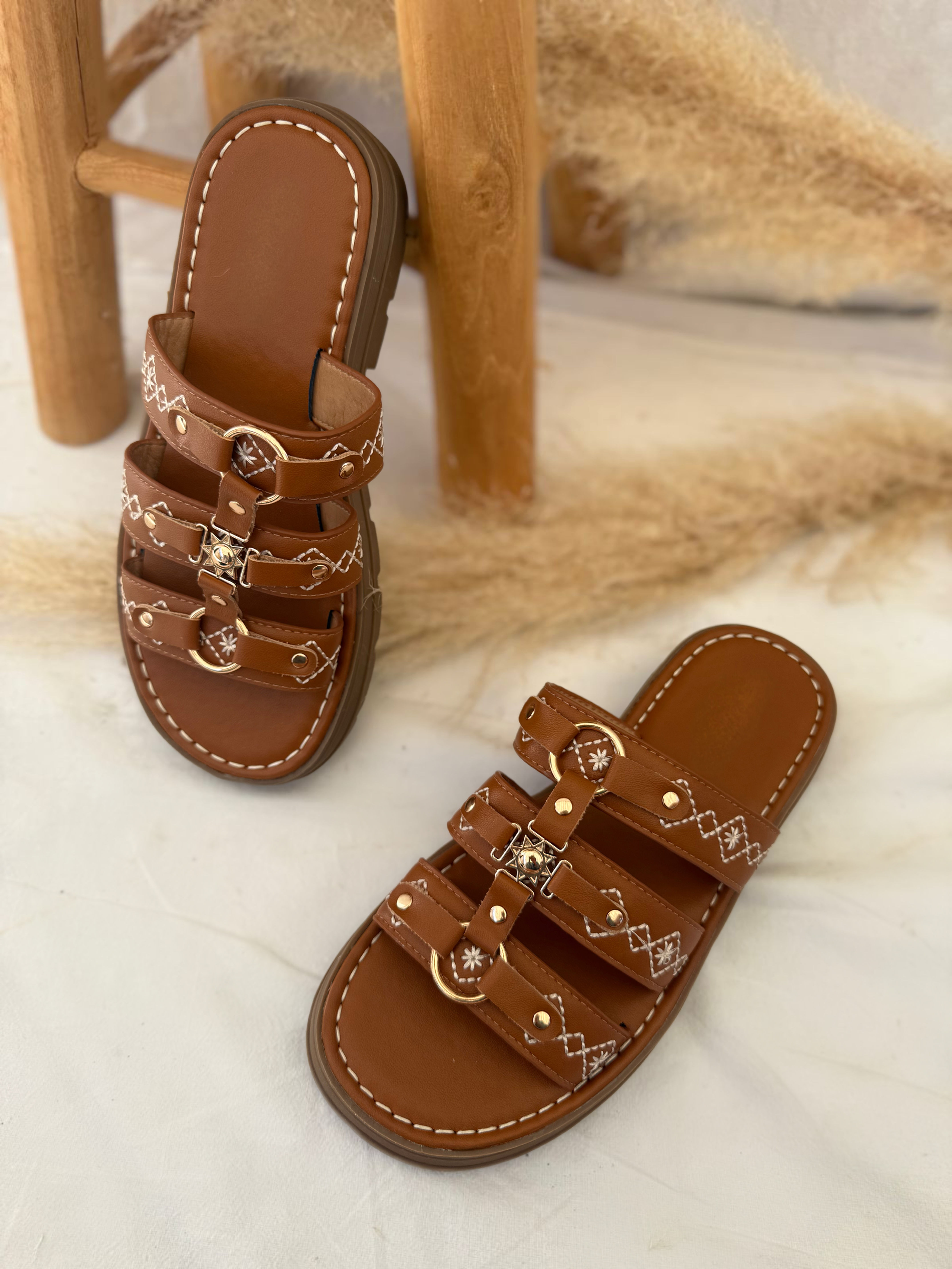 Sandales Sun - Camel