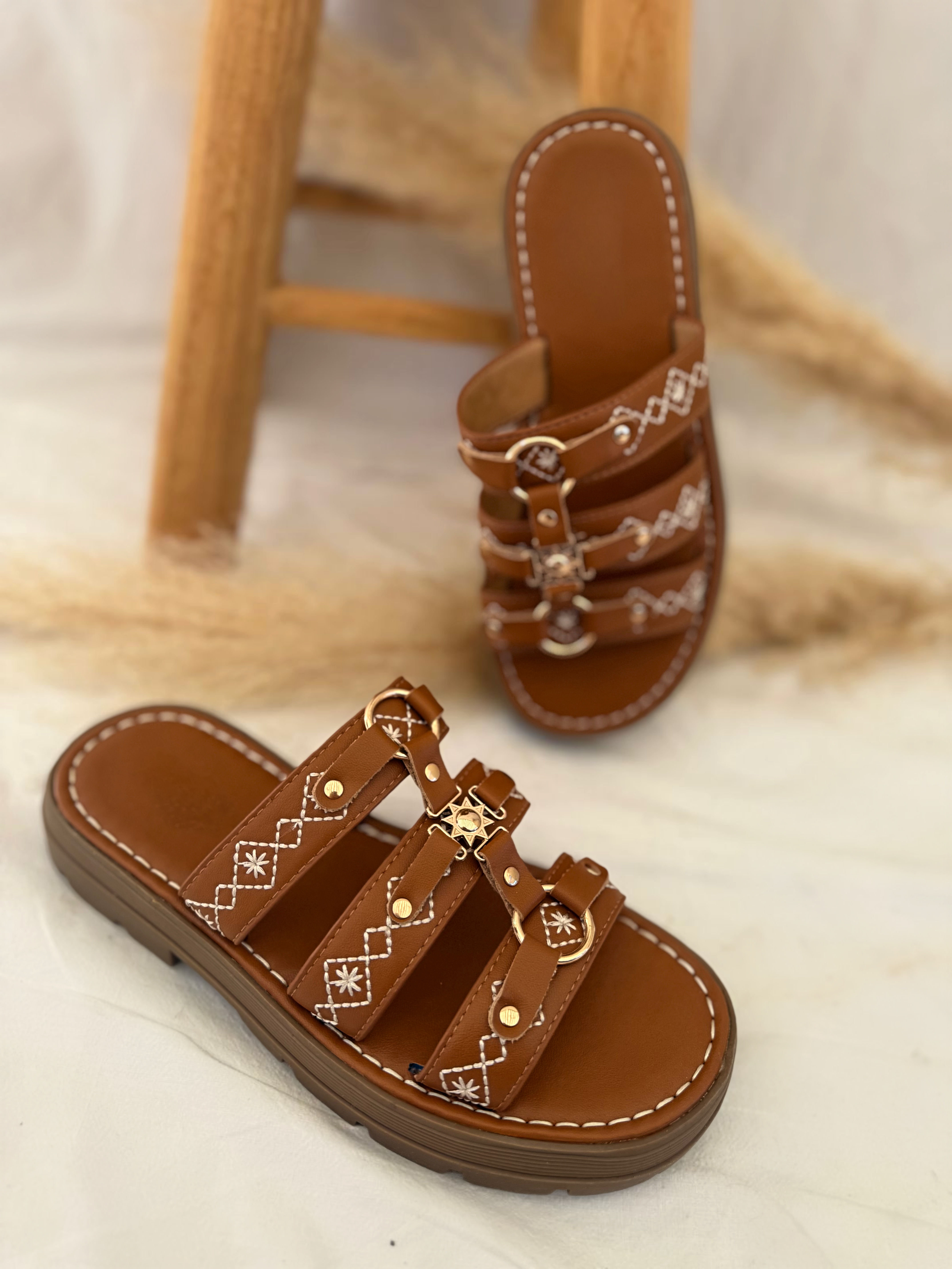 Sandales Sun - Camel