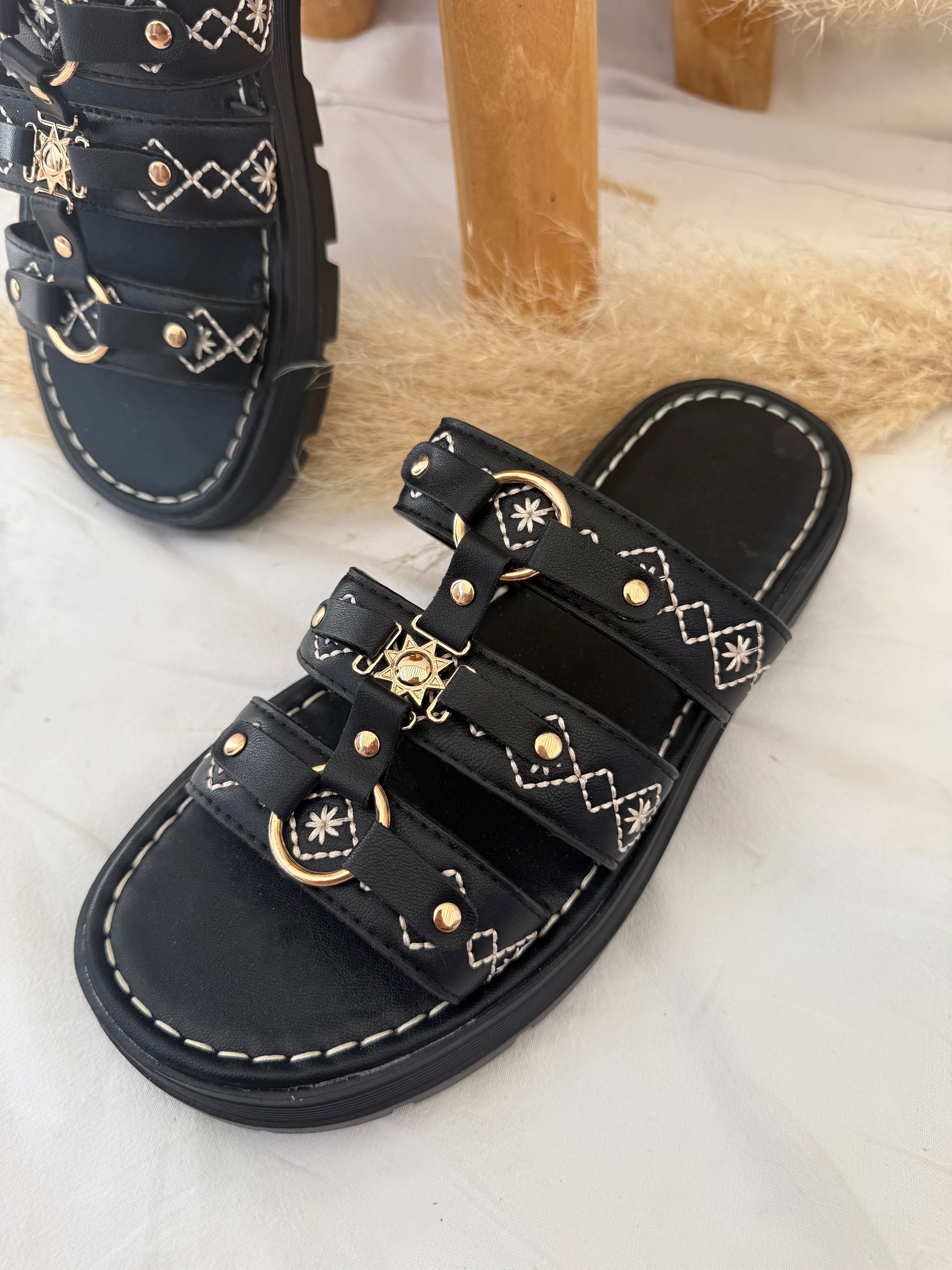 Sandales Sun - Noir