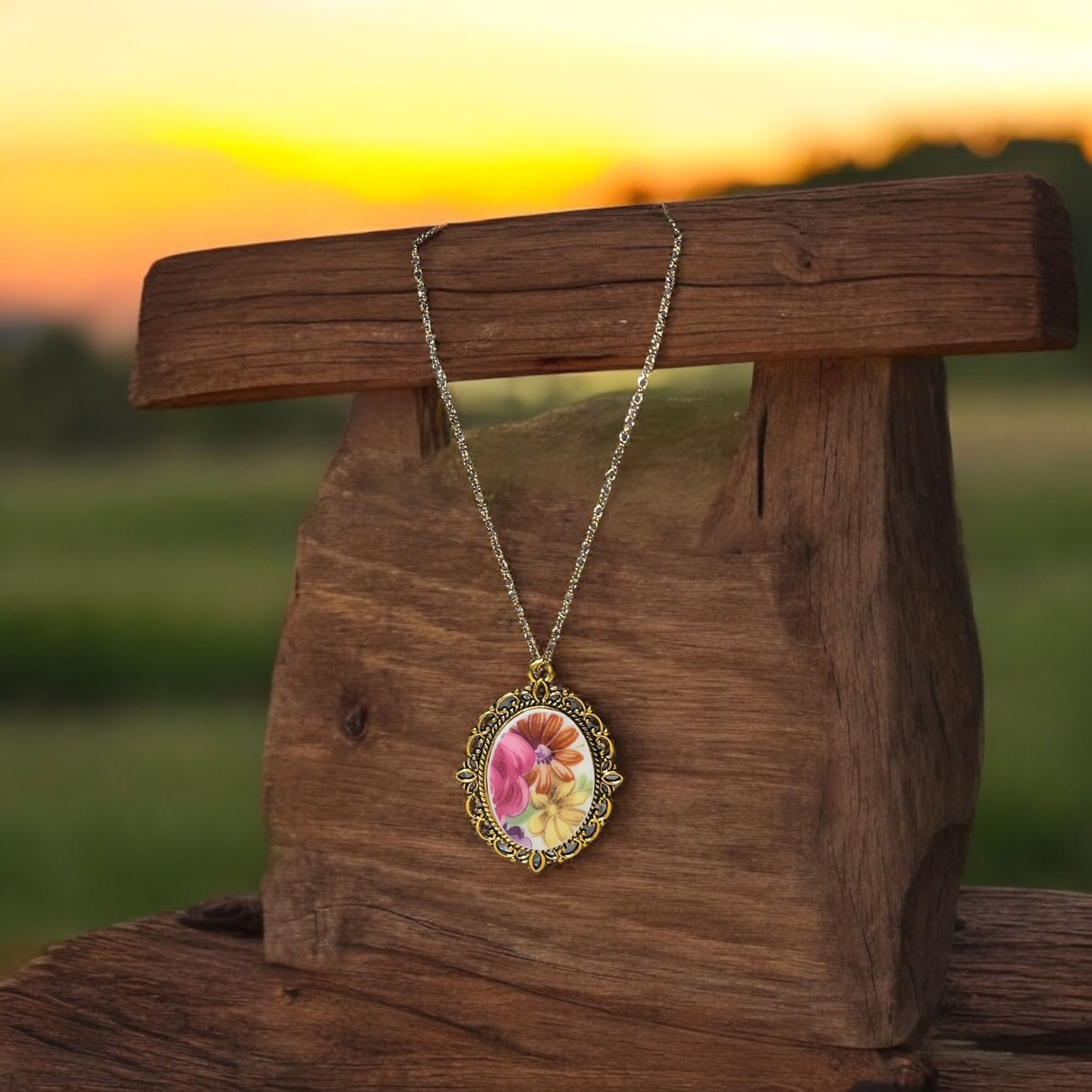 collier "bouquet fleuri"