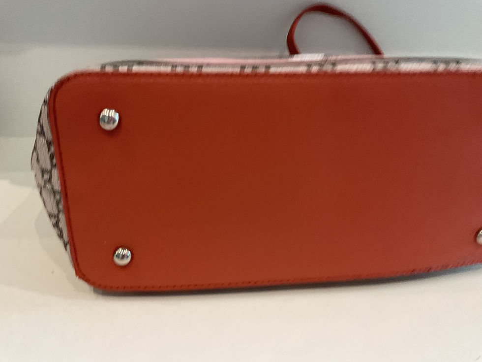 Thumbnail: David Jones pink/cat shoulder tote bag  