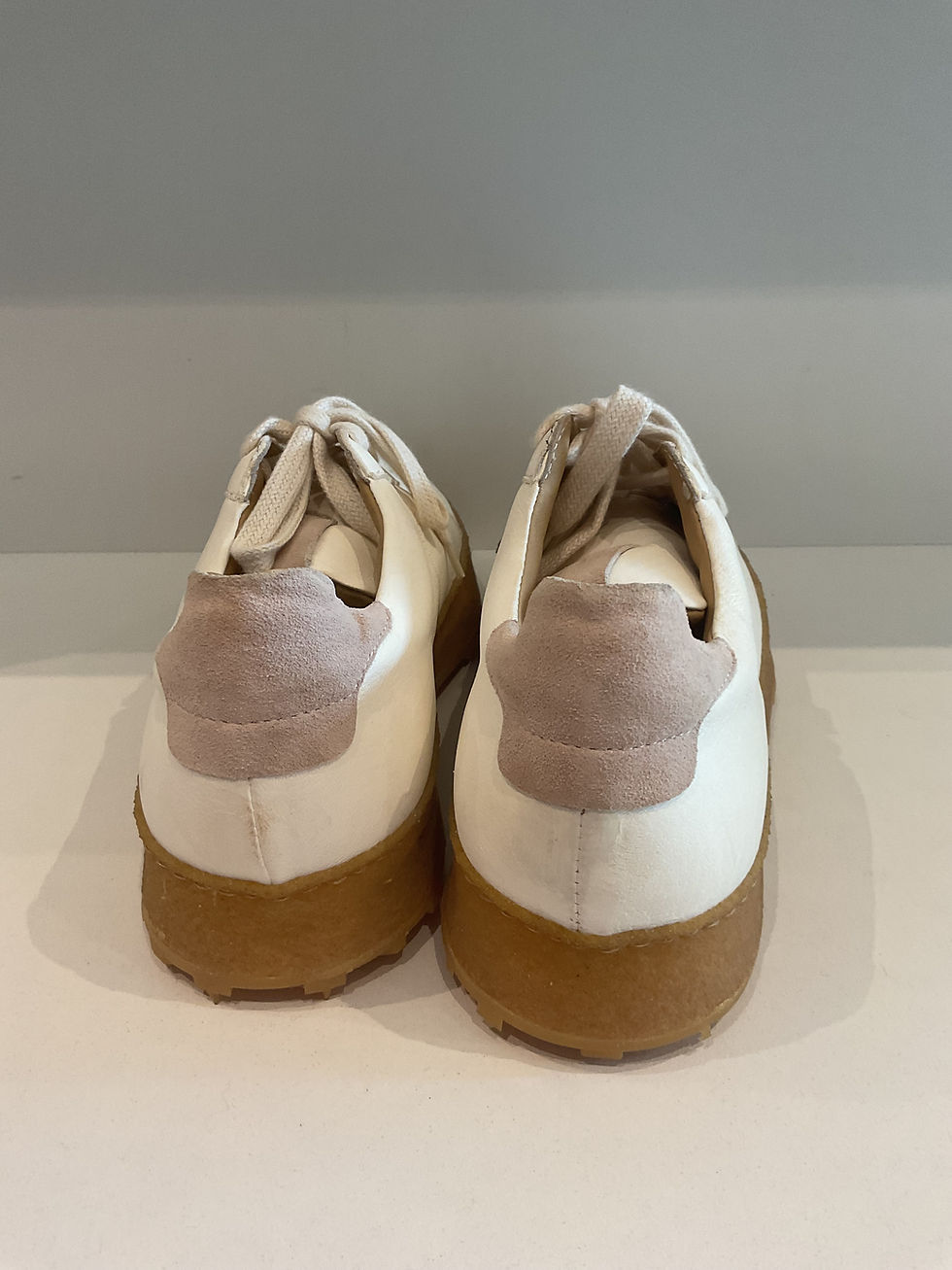 Thumbnail: Cecilia Quinn white platform trainers size  5 (38)