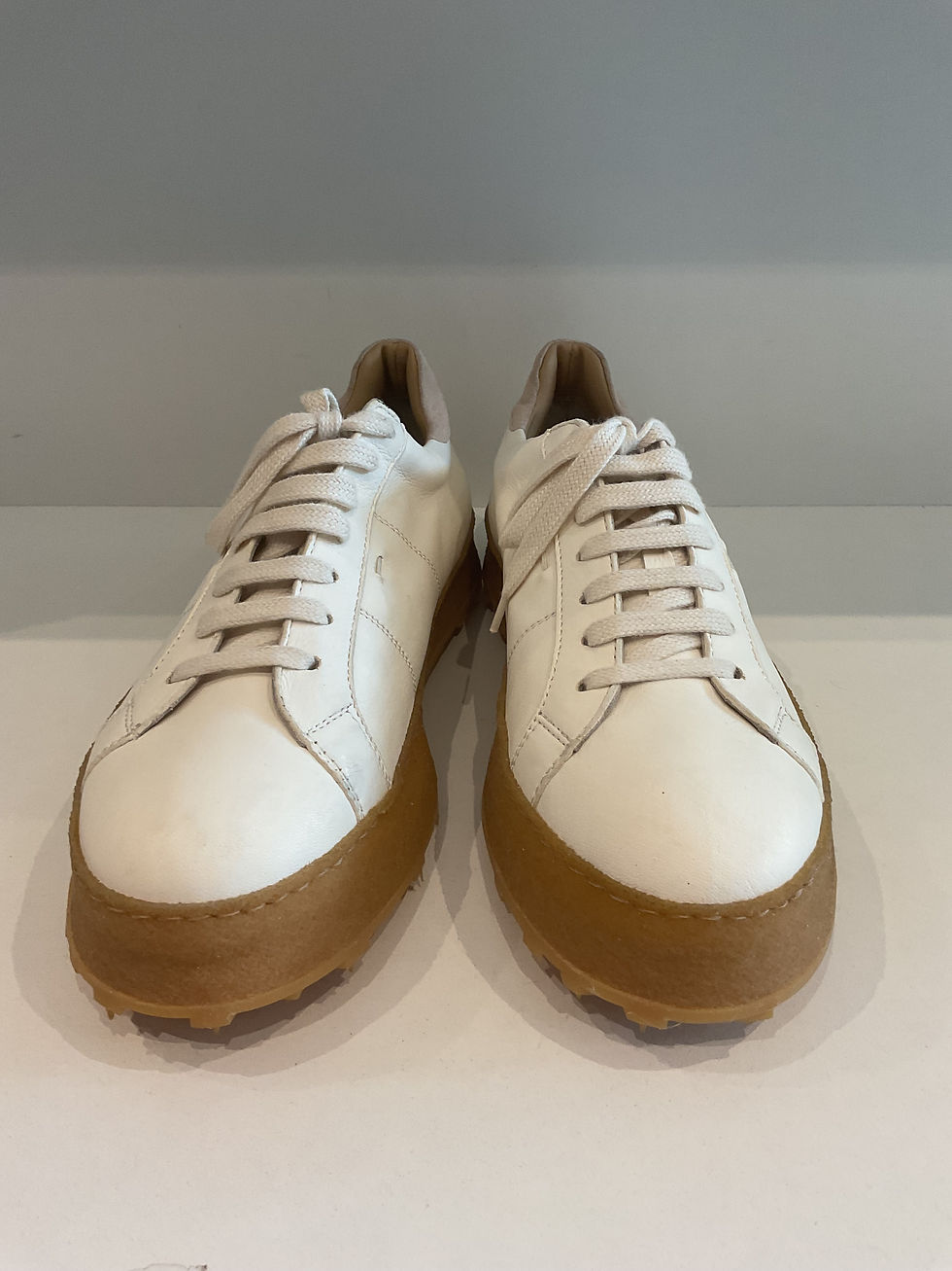 Thumbnail: Cecilia Quinn white platform trainers size  5 (38)