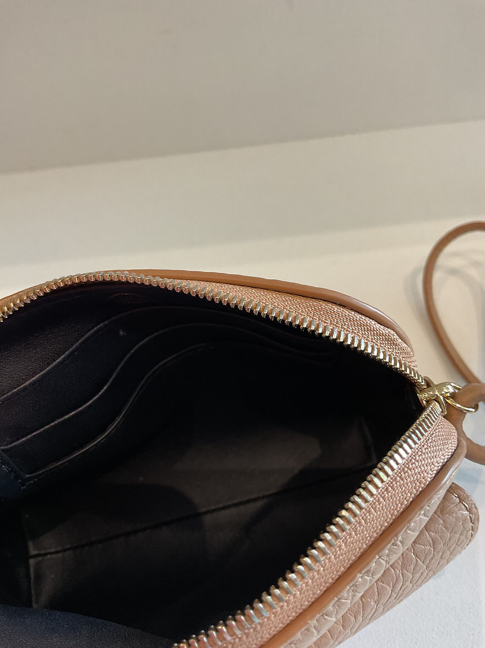 Thumbnail: Mulberry press stud coin pouch pebbled leather wristlet