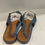 Thumbnail: Mint velvet blue denim flat slingbacks size 4 (37)