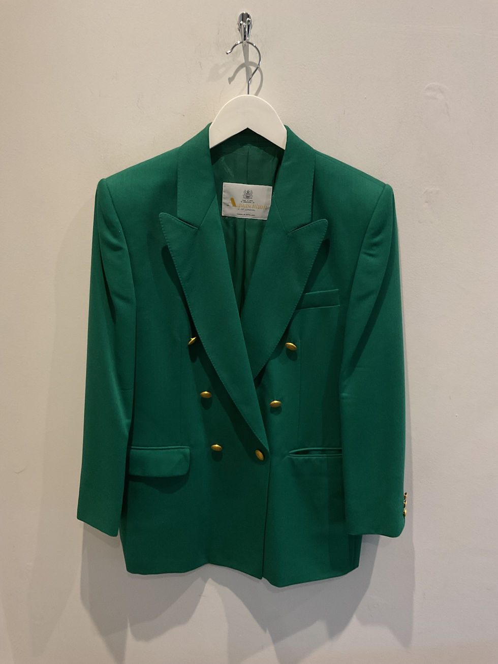 Thumbnail: Aquascutum green blazer size 10