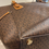 Thumbnail: Michal kors brown leather tote bag with laptop compartment 