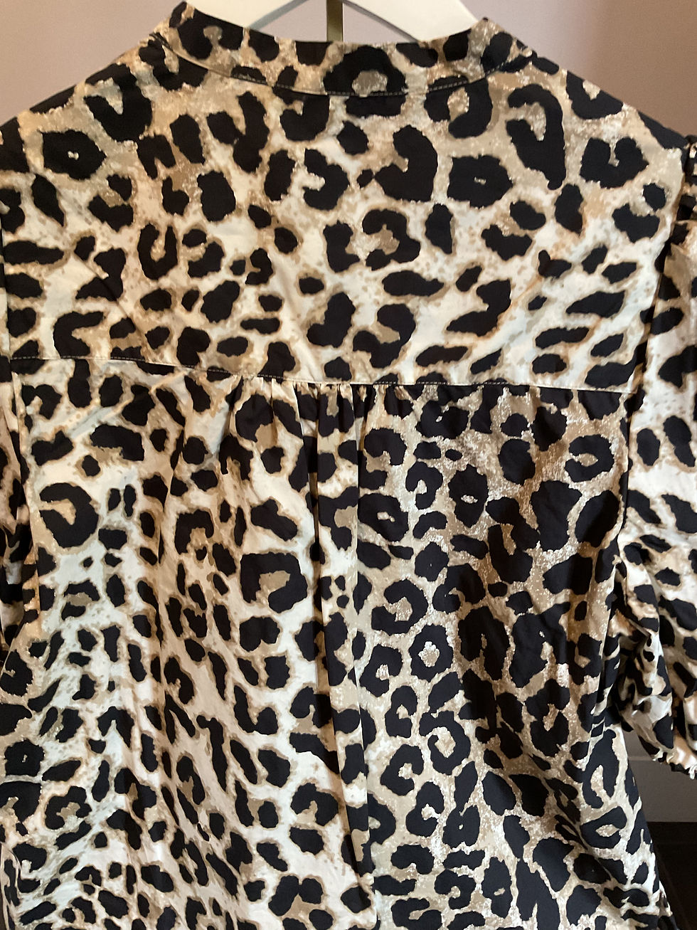 Thumbnail: Second Female “Leoa” puff sleeve cotton blouse size xs (8/10) 