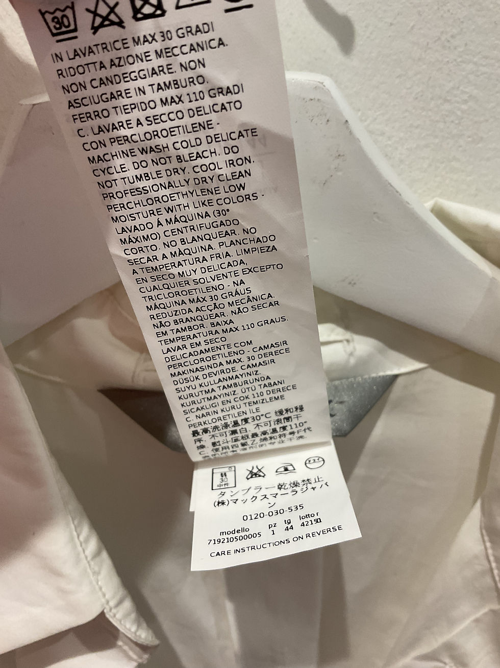 Thumbnail: Sportmax (max mara) white long sleeve belted shirt /top size 12
